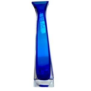 CRYSTAL GALLERY COBALT BLUE SOMMERSO VASE MADE IN ITALY